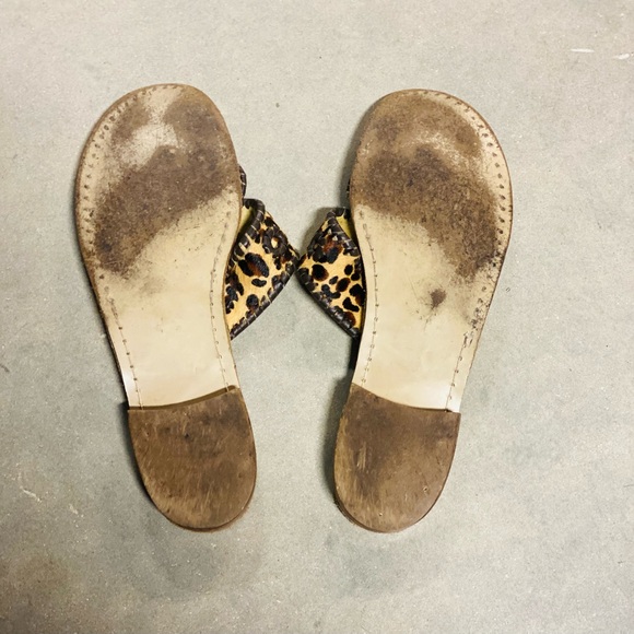 Jack Rogers furry leopard print sandal size 10M. - Picture 7 of 7